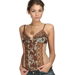 ASOS Paisley And Lace Panel Cami