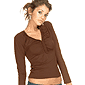 ASOS Plaited V Neck Top