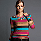 ASOS Stripe V Neck Jumper