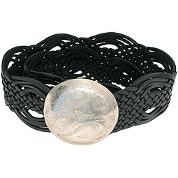 ASOS Woven Belt With Round Buckle