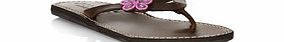 Aspiga Tamu leather and pink bead sandals