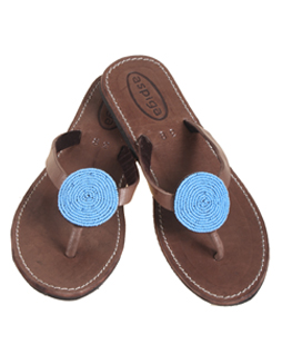Aspiga Turquoise Disc Sandals