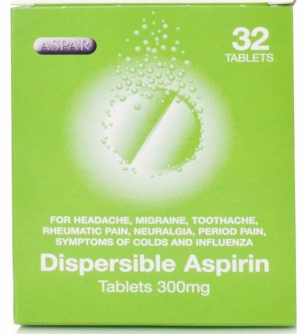 Aspirin Dispersible 300mg Tablets