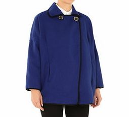 Assuili Blue wool blend two button jacket