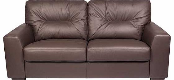 Aston Large Leather Sofa - Chocolate
