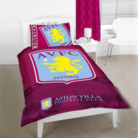 Aston Villa Crest Curtains 66x72.