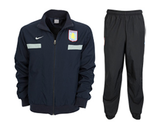 Nike 09-10 Aston Villa Woven Warmup Suit (black)