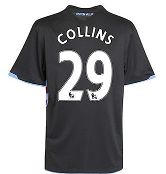 Nike 2010-11 Aston Villa Nike Away Shirt (Collins 29)