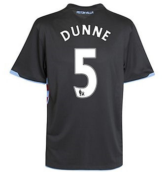 Nike 2010-11 Aston Villa Nike Away Shirt (Dunne 5)