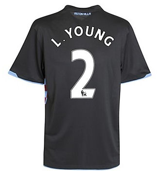Nike 2010-11 Aston Villa Nike Away Shirt (L. Young 2)