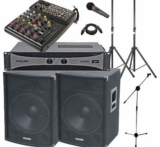 Astounded Gig 2 Go 600W, 8 Channel PA System With 12`` Speakers