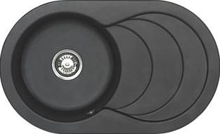 Astracast, 1228[^]46106 Kitchen Sink Italian Black 1-Bowl