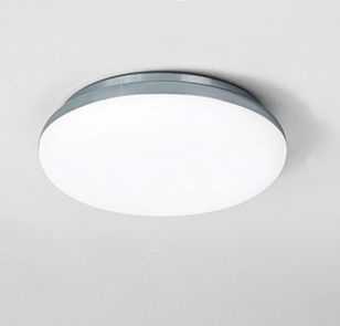 Astro Lighting Altea Chrome Round Bathroom Ceiling Light With A White Glass Shade