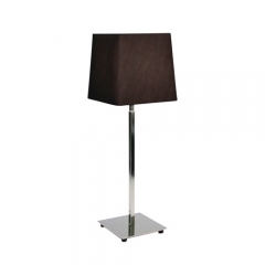 Azumi Polished Table Lamp Square Black Shade