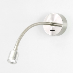 Fosso Switched Flexible LED Wall Light in Chrome