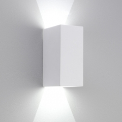 Parma 160 LED Wall Light in White Plaster