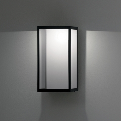 Puzzle LED Outdoor Wall Light in Black