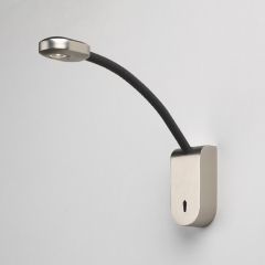 Sesto Flexible LED Wall Light in Nickel Matt