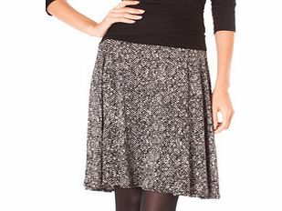ASTUCES PARIS Black and grey patterned skirt