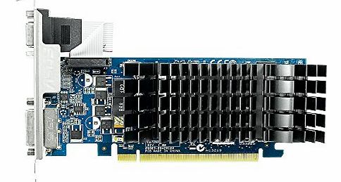 ASUS  GeForce 210 Nvidia Silent Graphics Card (PCI Express 2.0, 1GB, DDR3, Low Profile, HDMI, DVI-I, VGA, 64-bit, Full HD 1080p Entertainment)