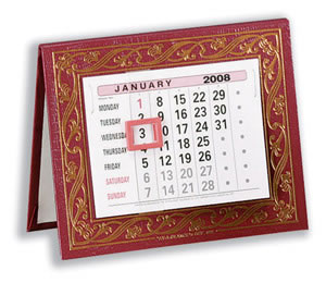 At-a-Glance 2008 Desk Calendar Monthly Date