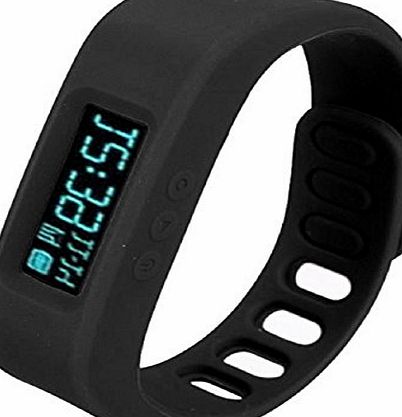 atdoshop  Bluetooth 4.0 Smart Wrist Watch Health Bracelet Sports amp; Sleep Tracking Fitness (Black)