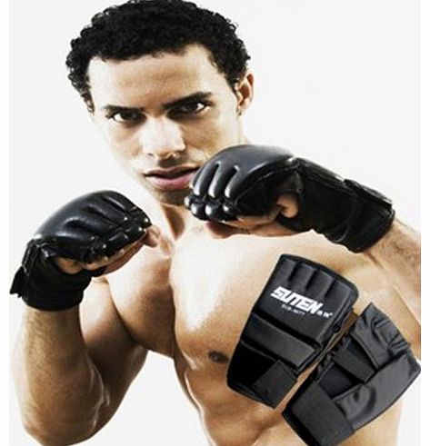 (TM) Cool MMA Muay Thai Training Punching Bag Half Mitts Sparring Boxing Gloves Gym