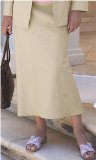 Penny Plain - Natural 12long Smart Linen Mix Skirt