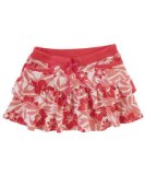 Atlantis Fancy Dress Tiered Summer Skirt Cranberry (14)