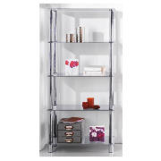 ATOM 5 Shelf Unit, Clear