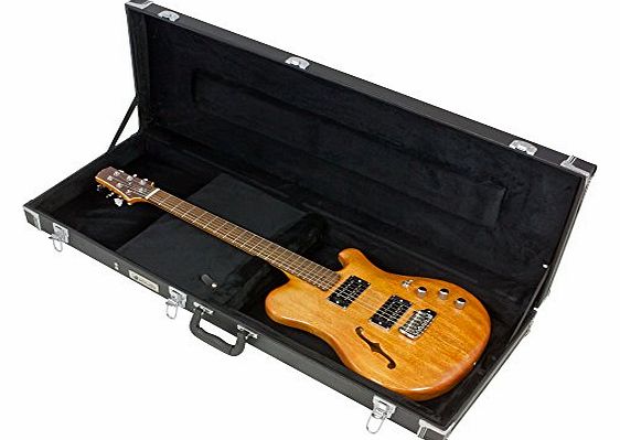 Electric Guitar rectangular hard shell wooden case