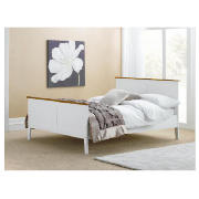 Double Bed, White & Pine And Airsprung