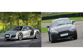 R8 Versus Aston Martin Thrill