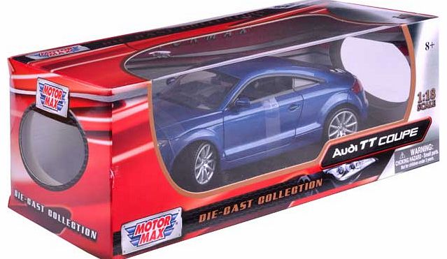 Audi TT Coupe Blue 1:18 Scale Diecast Collectors