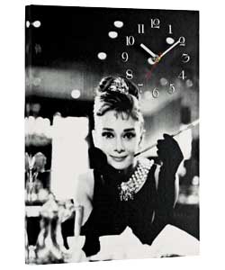 Audrey Hepburn Canvas Clock