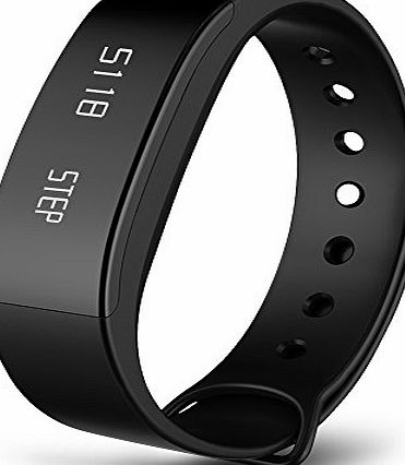 August Activity Tracker - August SWB100 - Fitness Wristband Pedometer with Bright OLED Display and Silent Alarm / Notifications