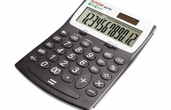 Aurora EC707 EcoCalc Calculator (Made From Recycled Plastic)