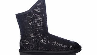 Australia Luxe Cosy black short sequin sheepskin boots