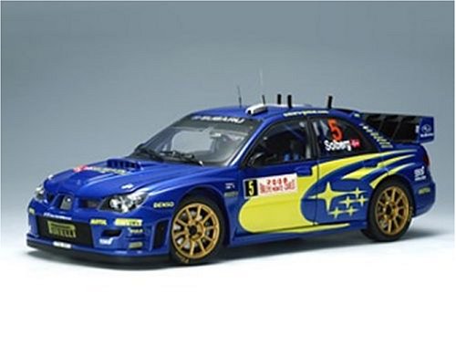 Diecast Model Subaru Impreza WRC 2006 (Monte Carlo Rally) in Metallic Blue (1:18 scale)