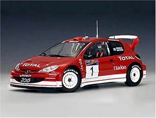 Peugeot 206 WRC (Winner of Argentina Rally 2003) in Red (1:18 scale)