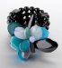 Assorted Beads Floral Stretch Bracelet