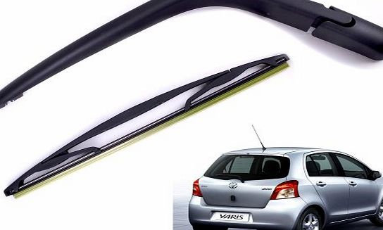 Autoknew BYLD024 Car Rear Wiper Arm And Blade For Toyota Yaris 2001 2002 2003 2004 2005 French mode @Hotsellnow4