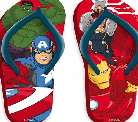 Avengers Marvel Avengers Flip Flops Size 12-13
