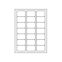 21 Per Sheet Clear Laser Labels (38 x 63mm)