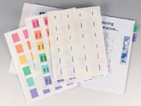 AVERY assorted colour printable tabs for hand