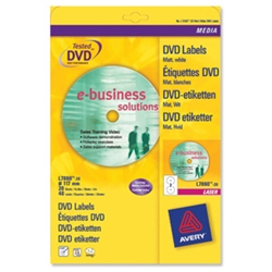 CD/DVD Labels Laser Colour 2 per Sheet