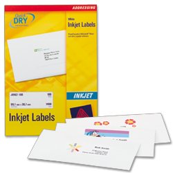 Avery Inkjet Labels 38 x 63mm 21 Labels Per