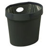Avery Waste Bin with removal rim - Black
