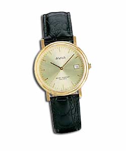 Avia Gents Gold Plated Quartz Watch