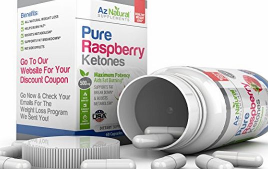 Az Natural Supplements Raspberry Ketones Plus - Really Blast The Fat Away With 1 Full Months Supply - Take 600mg - 1200mg P